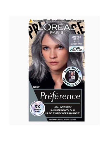 Preference High Intensity Permanent Gel Hair Colour Smokey Grey Preference High Intensity Permanent Gel Hair Colour Smokey Grey