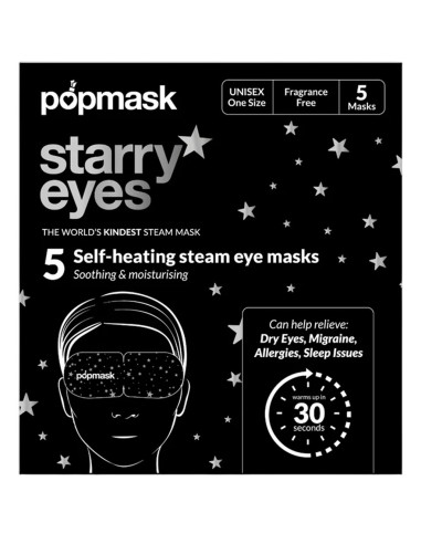 Pop Mask Starry Eyes 5 Self-Heating Steam Eye Mask Pop Mask Starry Eyes 5 Self-Heating Steam Eye Mask