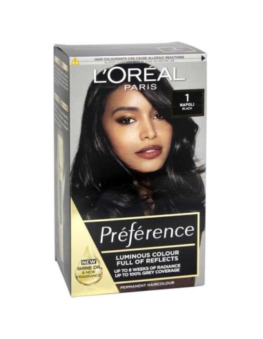 Loreal Paris Preference Hair Color 1 Napoli Black