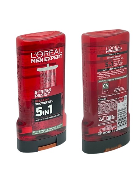 Men Expert Stress Resist Relaxing 5In1 Shower Gel Men Expert Stress Resist Relaxing 5In1 Shower Gel