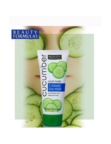 Beauty Formulas Cucumber Cool Moist 3 Min Clay Mask Beauty Formulas Cucumber Cool Moist 3 Min Clay Mask
