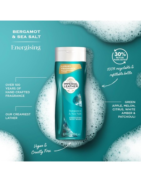 Imperial Leather Bergamot And Sea Salt Energising Body Wash