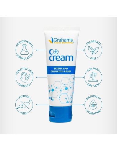 Grahams Natural Skin C+ Eczema & Dermatitis Relief Cream Grahams Natural Skin C+ Eczema & Dermatitis Relief Cream