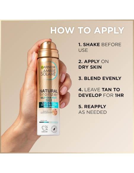 Ambre Solaire Natural Bronzer Face Self Tan Mist Intense Ambre Solaire Natural Bronzer Face Self Tan Mist Intense