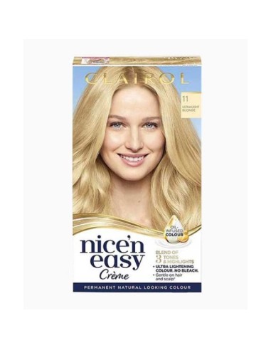 Nice N Easy Creme Permanent Color 11 Ultra Light Blonde Nice N Easy Creme Permanent Color 11 Ultra Light Blonde