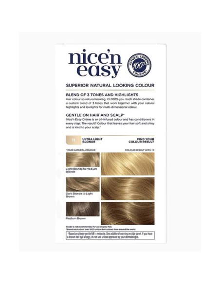 Nice N Easy Creme Permanent Color 11 Ultra Light Blonde Nice N Easy Creme Permanent Color 11 Ultra Light Blonde
