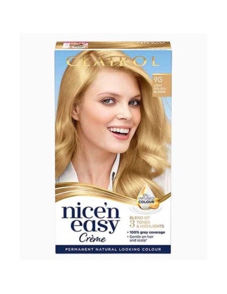 Nice N Easy Creme Permanent Color 9G Light Golden Blonde Nice N Easy Creme Permanent Color 9G Light Golden Blonde