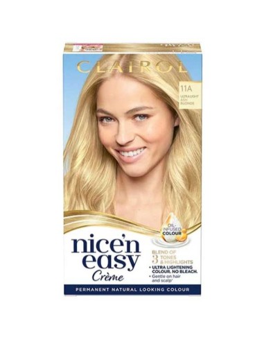 Nice N Easy Creme Permanent Colour 11A Ultra Light Ash Blonde Nice N Easy Creme Permanent Colour 11A Ultra Light Ash Blonde
