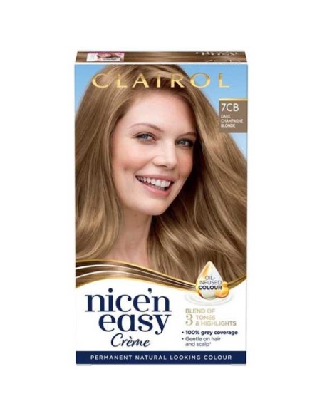 Nice N Easy Creme Permanent Colour 7CB Dark Champagne Blonde Nice N Easy Creme Permanent Colour 7CB Dark Champagne Blonde
