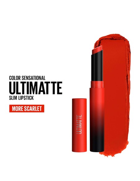Maybelline Color Show Ultimatte Lipstick 299 More Scarlet