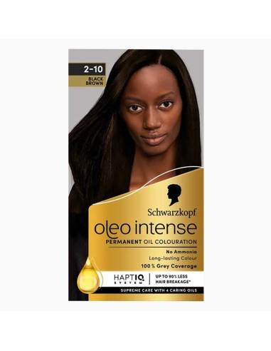Schwarzkopf Oleo Intense Permanent Oil Colouration 2-10 Black Brown Schwarzkopf Oleo Intense Permanent Oil Colouration 2-10 Black Brown