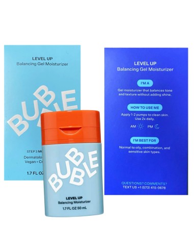 Bubble Skincare Level Up Balancing Gel Moisturizer Bubble Skincare Level Up Balancing Gel Moisturizer
