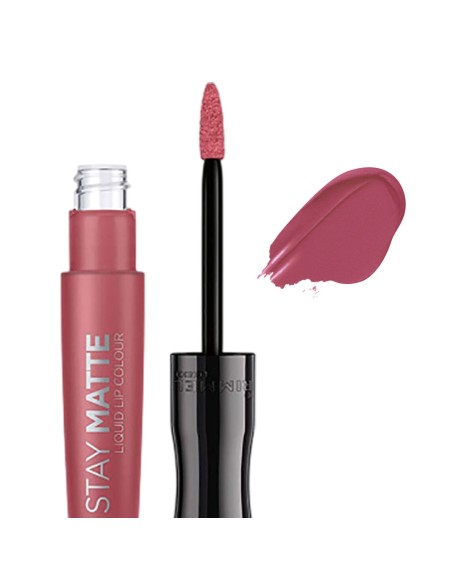 RimmelStayMatteLiquidLipColour100PinkBliss2