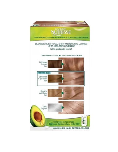 Nutrisse Creme Permanent Nourishing Hair Color 8N Nude Medium Blonde Nutrisse Creme Permanent Nourishing Hair Color 8N Nude Medium Blonde