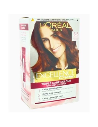 Excellence Creme Triple Care Colour 5.5 Natural Mahogany Brown Excellence Creme Triple Care Colour 5.5 Natural Mahogany Brown