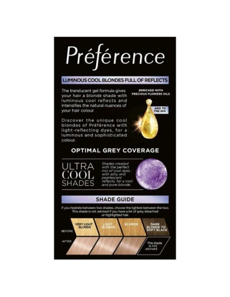 Preference Luminous Cool Blondes 9.12 Very Light Ash Preference Luminous Cool Blondes 9.12 Very Light Ash