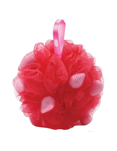 Bath Pouf With Strawberry Soap Pieces Bath Pouf With Strawberry Soap Pieces