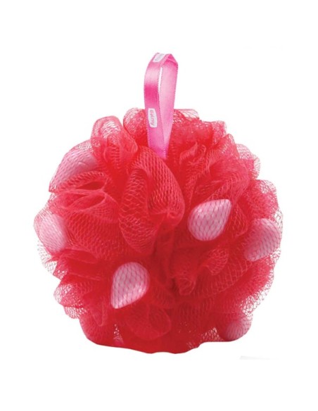 Bath Pouf With Strawberry Soap Pieces Bath Pouf With Strawberry Soap Pieces