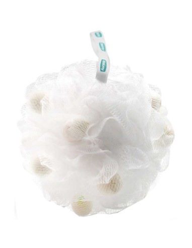 Bath Pouf With White Soap Pieces
