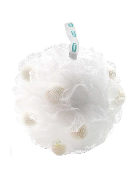 Bath Pouf With White Soap Pieces