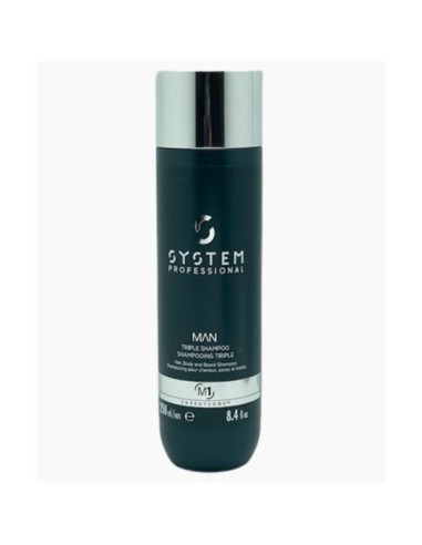 Man M1 Hair Body And Beard Triple Shampoo Man M1 Hair Body And Beard Triple Shampoo
