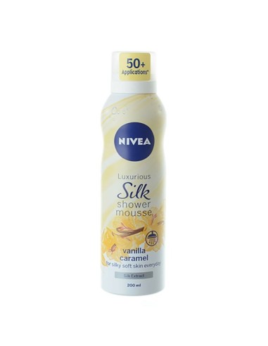 Nivea Bath CareLuxurious Silk Vanilla Caramel Shower Mousse