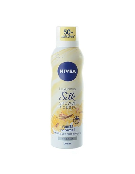Nivea Bath CareLuxurious Silk Vanilla Caramel Shower Mousse