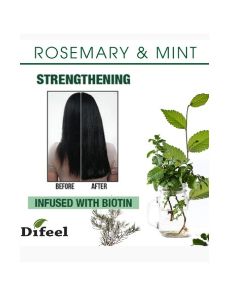 Difeel Rosemary And Mint Hair Care Set Infused With Biotin Difeel Rosemary And Mint Hair Care Set Infused With Biotin