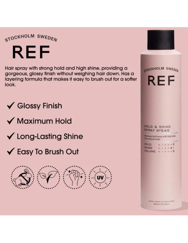 REF Stockholm SwedenREF Hold And Shine Spray No 545 REF Stockholm SwedenREF Hold And Shine Spray No 545