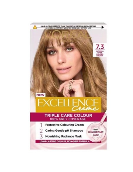 Excellence Creme Triple Care Colour 7.3 Natural Dark Golden Brown