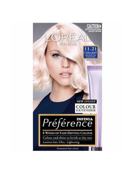 Preference Infinia Permanent Color 11.21 Ultra Light Pearl Blonde Preference Infinia Permanent Color 11.21 Ultra Light Pearl Blonde