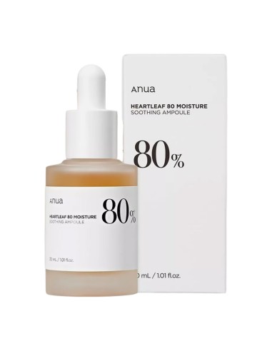 AnuaAnua Heartleaf 80 Percent Moisture Soothing Ampoule AnuaAnua Heartleaf 80 Percent Moisture Soothing Ampoule