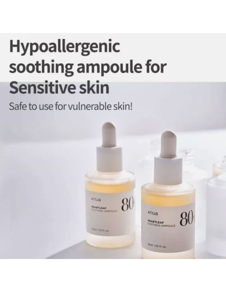 AnuaAnua Heartleaf 80 Percent Moisture Soothing Ampoule AnuaAnua Heartleaf 80 Percent Moisture Soothing Ampoule