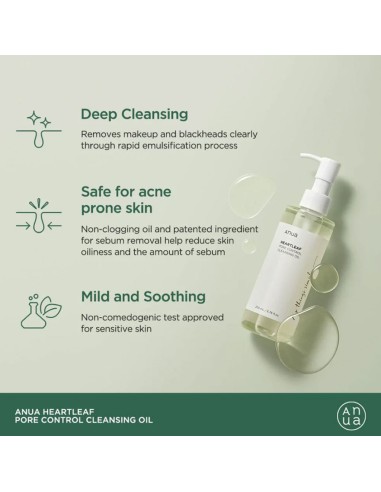AnuaAnua Heartleaf Pore Control Cleansing Oil AnuaAnua Heartleaf Pore Control Cleansing Oil