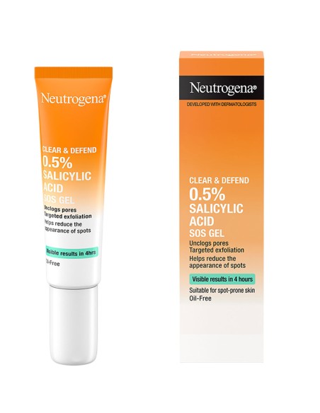 Johnson and JohnsonNeutrogena Clear & Defend 0.5% Salicylic Acid SOS Gel Johnson and JohnsonNeutrogena Clear & Defend 0.5% Salicylic Acid SOS Gel