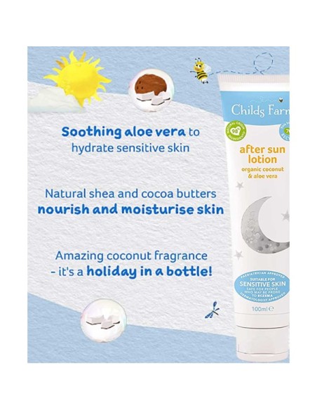 Childs Farm After Sun Lotion With Organic Coconut And Aloe Vera Childs Farm After Sun Lotion With Organic Coconut And Aloe Vera