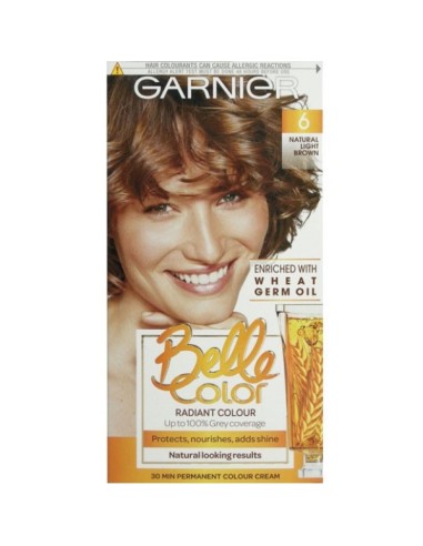 GarnierBelle Color Creme Permanent 6 Natural Light Brown GarnierBelle Color Creme Permanent 6 Natural Light Brown