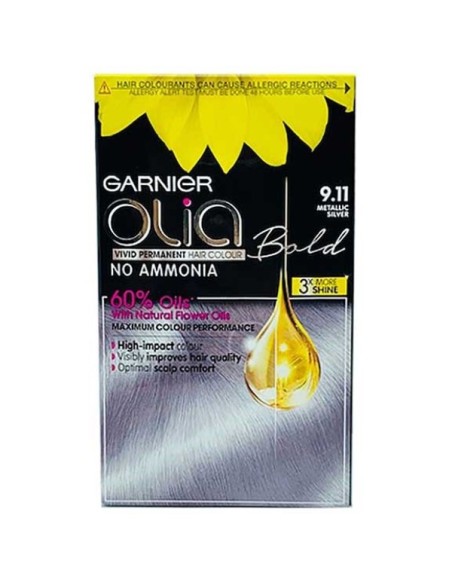Olia Bold Vivid Permanent Hair Color 9.11 Metallic Silver Olia Bold Vivid Permanent Hair Color 9.11 Metallic Silver