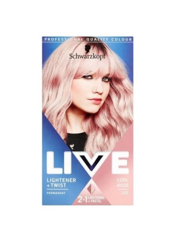 Live Lightener Plus Twist Permanent Colour 101 Cool Rose Live Lightener Plus Twist Permanent Colour 101 Cool Rose