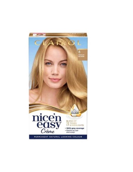 Nice N Easy Creme Permanent Colour 8 Medium Blonde Nice N Easy Creme Permanent Colour 8 Medium Blonde