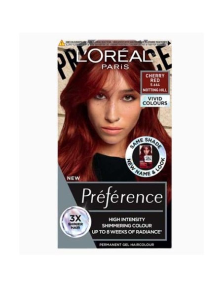 Preference High Intensity Permanent Gel Hair Colour Cherry Red Preference High Intensity Permanent Gel Hair Colour Cherry Red