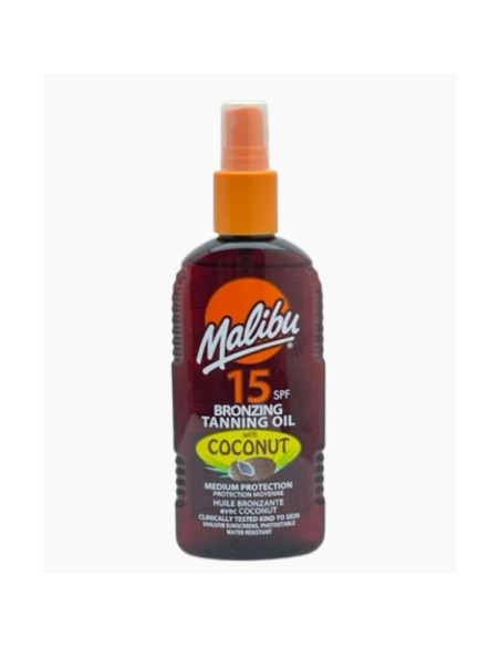 Malibu Bronzing Tanning Oil With Coconut SPF15