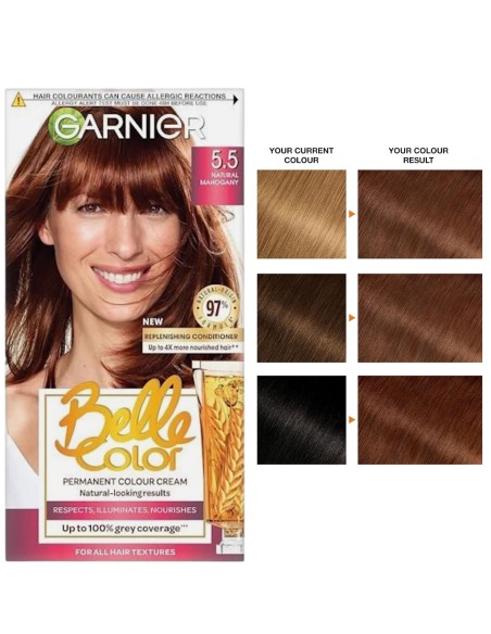 GarnierBelle Color Creme Permanent 5.5 Natural Mahogany GarnierBelle Color Creme Permanent 5.5 Natural Mahogany
