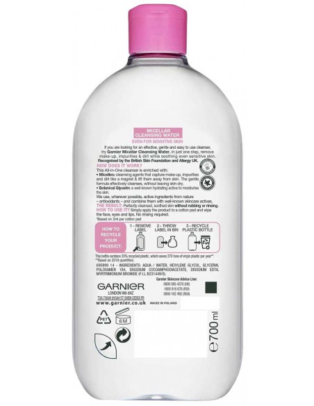 Skin Active Micellar Cleansing Water For Sensitive Skin Skin Active Micellar Cleansing Water For Sensitive Skin