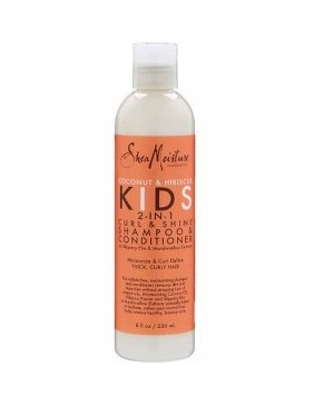 Coconut And Hibiscus Kids 2 In 1 Curl And Shine Shampoo And Conditioner