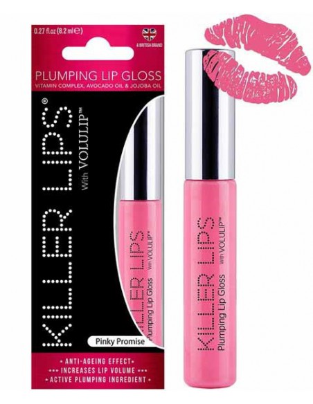 Killer Lips With Volulip Pinky Promise Plumping Lip Gloss Killer Lips With Volulip Pinky Promise Plumping Lip Gloss