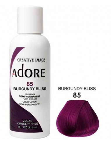 Adore Shining Semi Permanent Hair Color Burgundy Bliss Adore Shining Semi Permanent Hair Color Burgundy Bliss