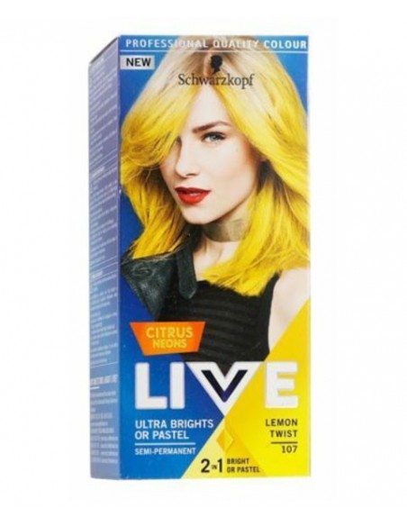 Live Citrus Neon Ultra Bright Or Pastel Semi Permanent Color