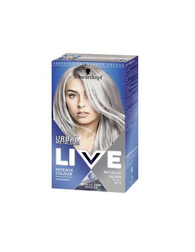 Live Urban Metalic Intense Permanent Colour U71 Metallic Silver Live Urban Metalic Intense Permanent Colour U71 Metallic Silver