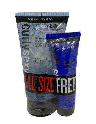Curly Sexyhair Curl Control And Curling Creme Mini Combo Curly Sexyhair Curl Control And Curling Creme Mini Combo